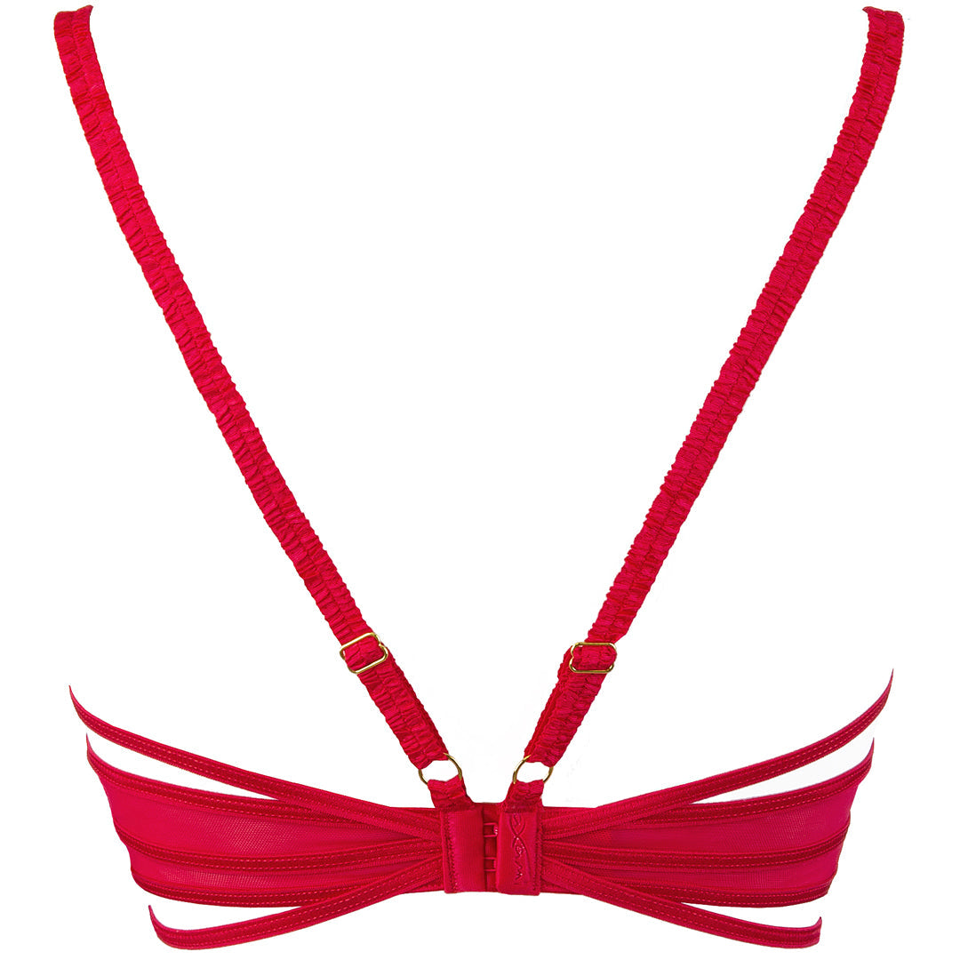 Axami Sexy Open Cup Shelf Bra Cherry Bomb
