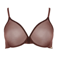 Gossard Glossies Rich Brown Sheer Molded Bra