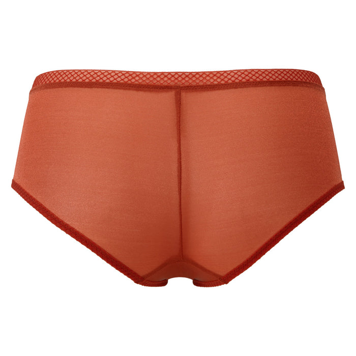 Sheer See Through Shorts Panty Gossard Glossies Cayenne