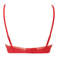 Sexy Sheer Molded Bra Gossard Glossies Chilli Red