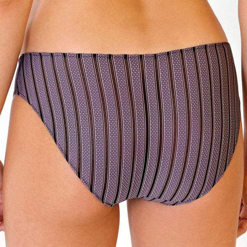 Soft Stretch Bikini Panty Daisy Stripe