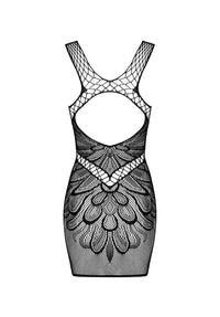 Obsessive Midnight Muse Black Openwork Mini Dress