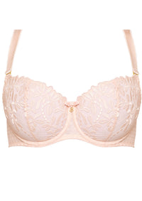 Sheer Mesh Balconette Bra Pink Intimates