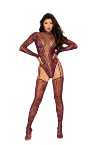 Dreamgirl Cherry Lacquer Teddy Bodystocking