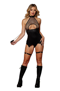 Dreamgirl Fetish Garter Slip & Leash Set