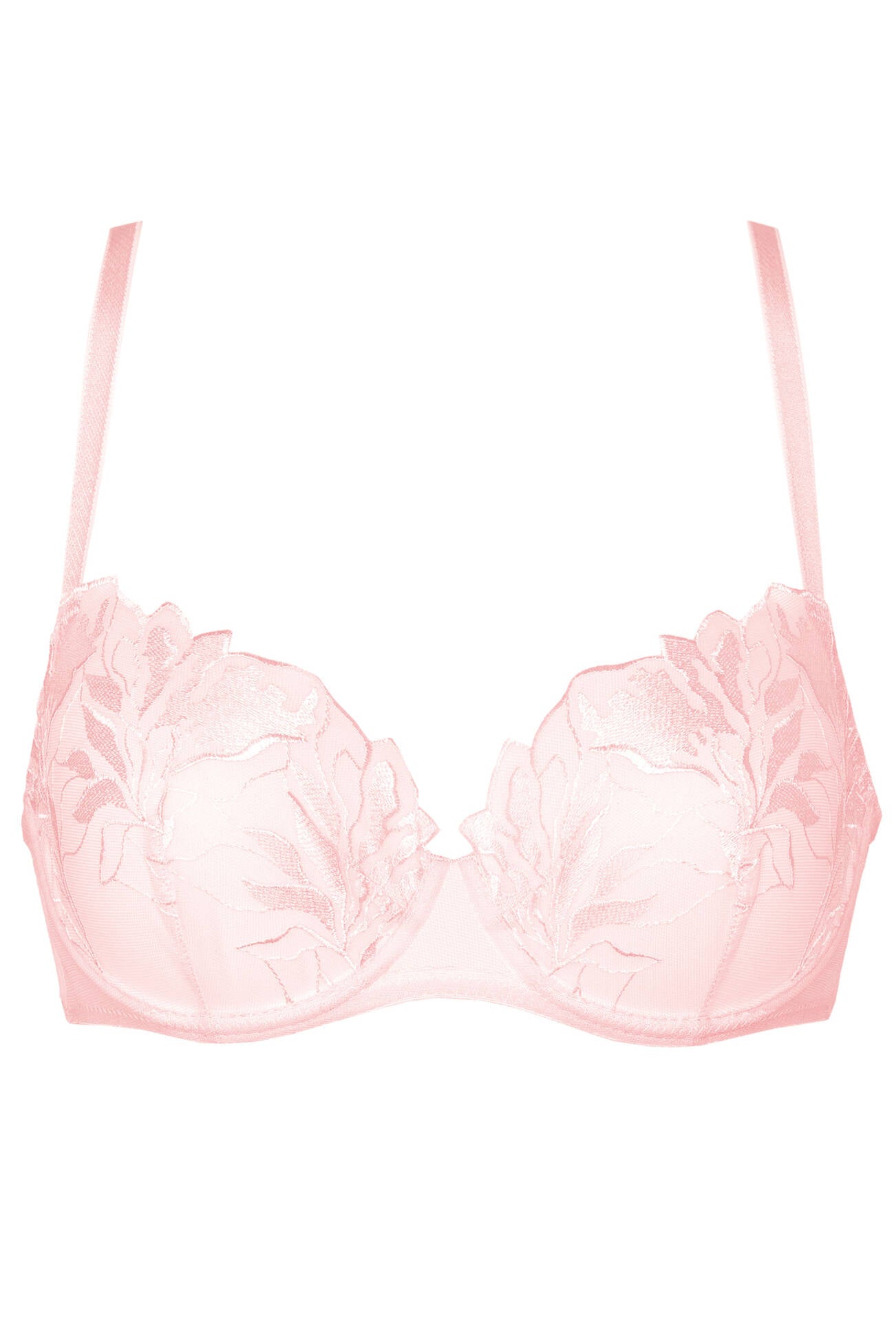 Sheer Demi Bra Pink Lingerie
