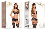 Beauty Night Adelia Sexy Lace Bra & Garter Belt String Set