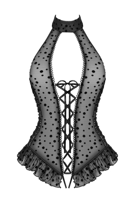 Sheer Mesh Polka Dot Teddy Beauty Night Carlotta