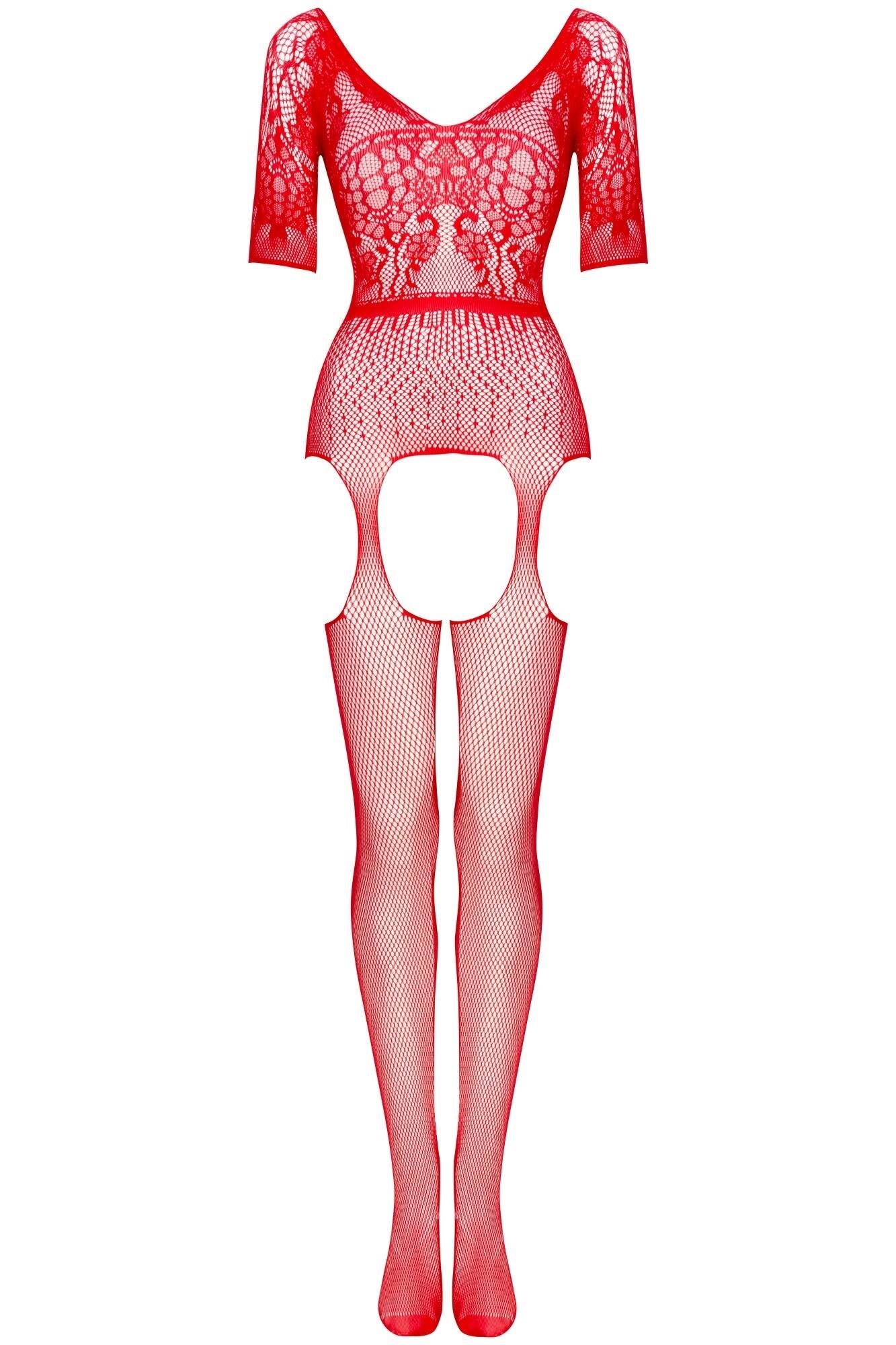 Beauty Night Courtney Red Super Sexy Fishnet Bodystocking