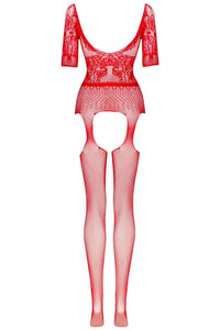 Beauty Night Courtney Red Super Sexy Fishnet Bodystocking