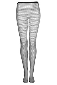 Black fishnet stockings for women