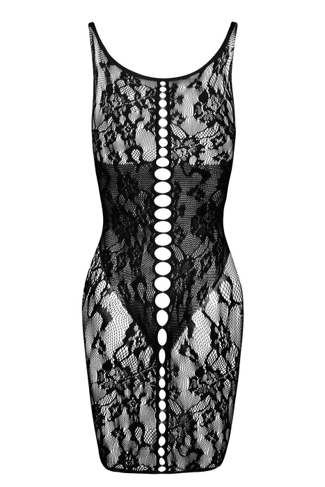 Sexy Sheer Lace Mini Dress Beauty Night Donna