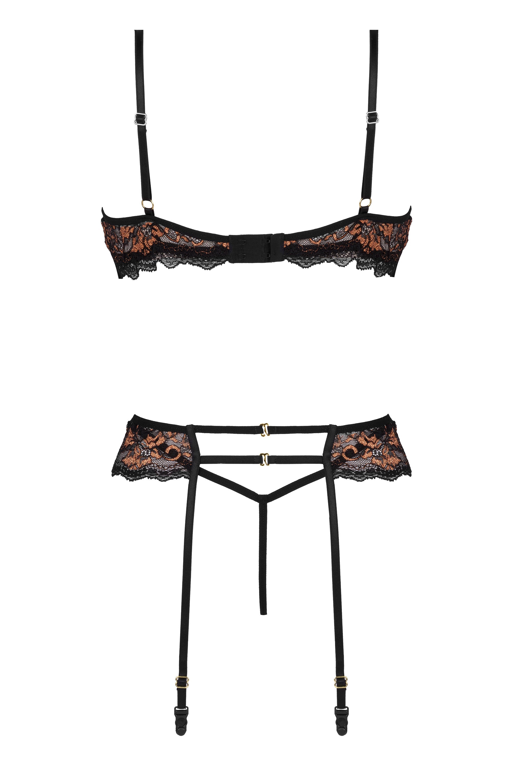 Beauty Night Goldie Sheer Mesh Lace Corset