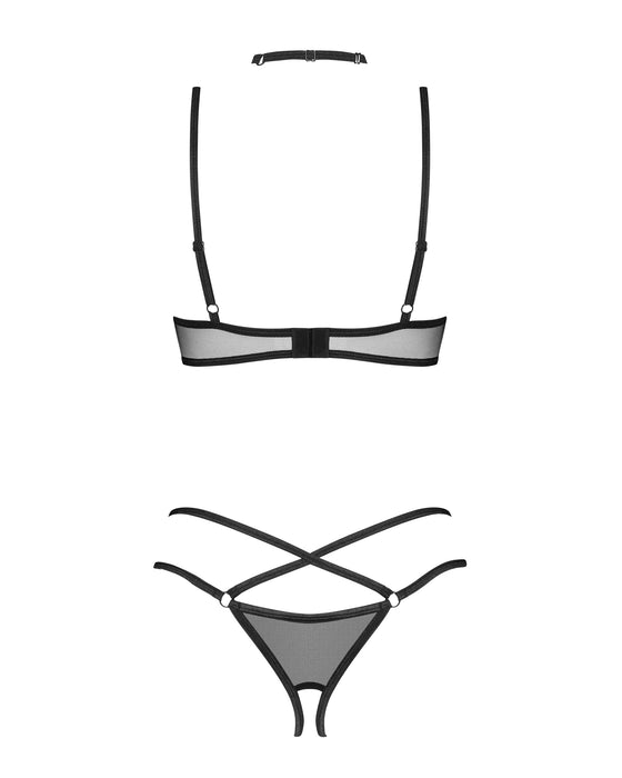 Sexy Open Cup Bra & Crotchless Thong Set Obsessive Donarella