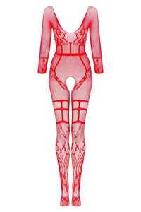 Red Bodystockings Red Underwear
