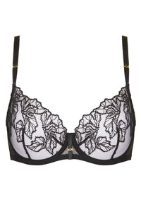 Sheer Mesh Demi Cup Bra Gorteks Madame