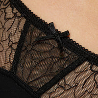 Gorteks Pamela Black Semi Sheer Bikini Panty
