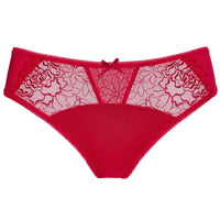 Semi Sheer Low Rise Bikini Panty Gorteks Pamela Red