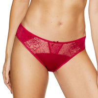 Semi Sheer Low Rise Bikini Panty Gorteks Pamela Red