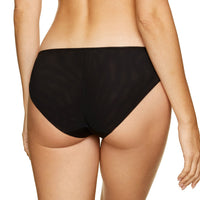 Gorteks Pamela Black Semi Sheer Bikini Panty