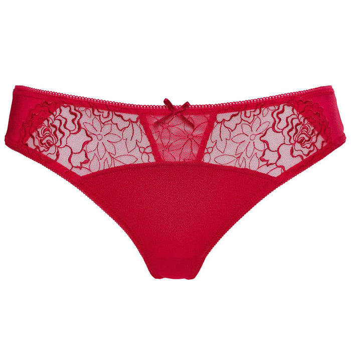 Semi Sheer Thong Panty Gorteks Pamela Red
