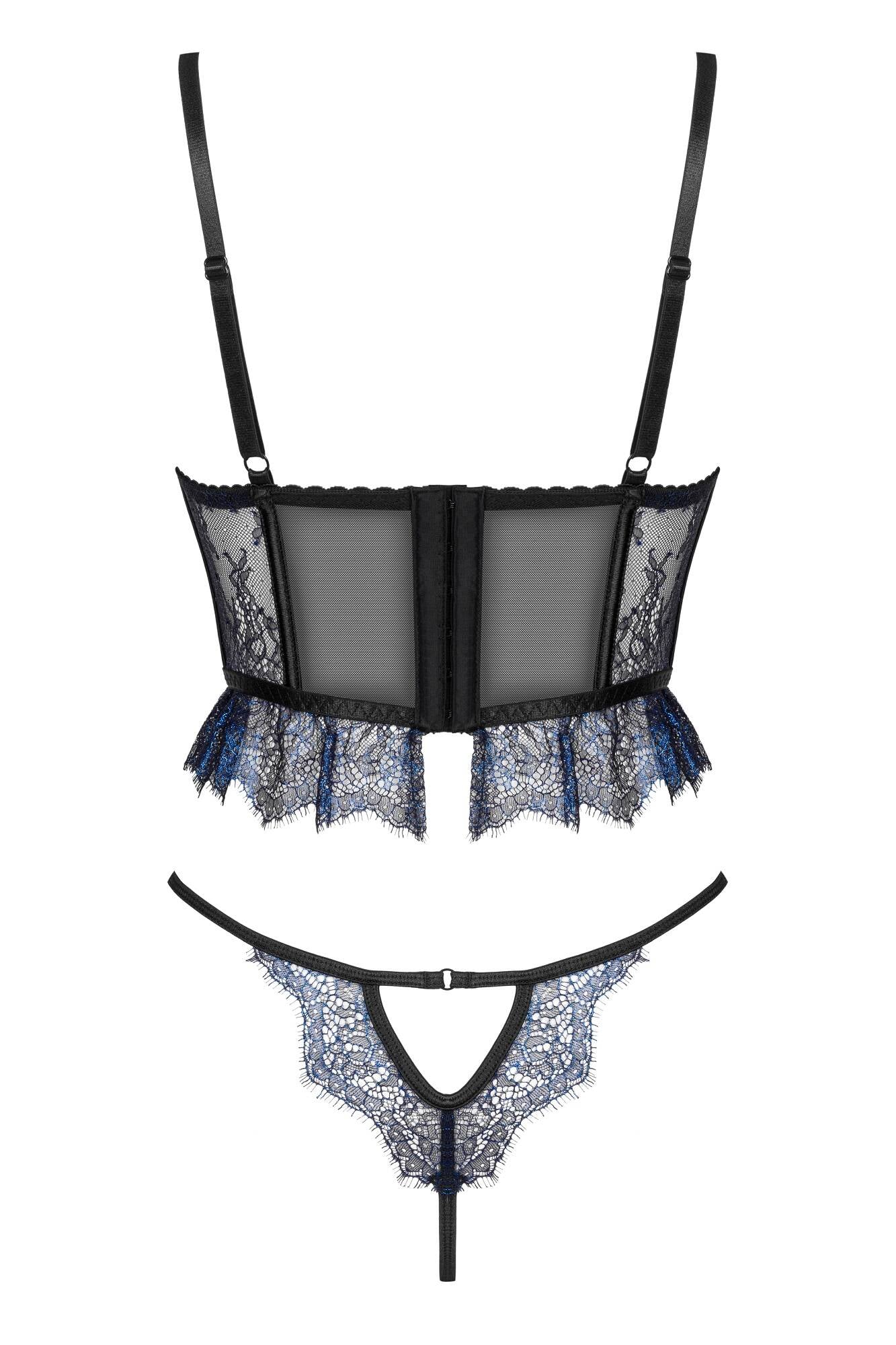 Beauty Night Saphira Sheer Lace Longline Bra & Sexy String