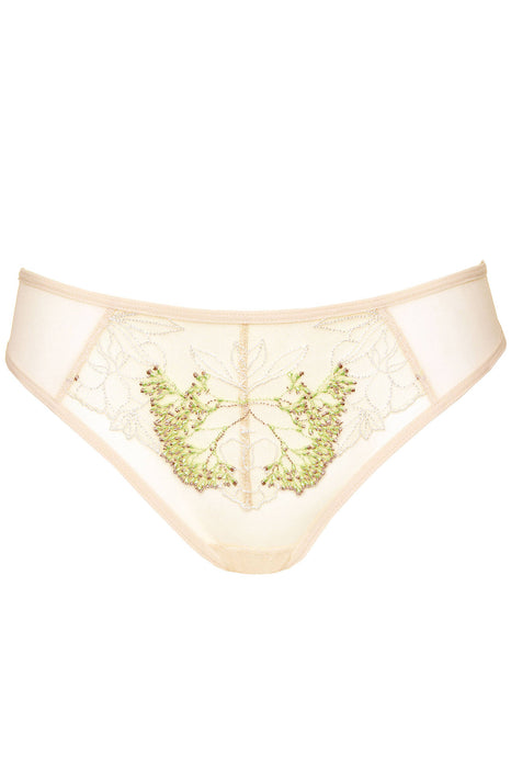 Sheer Mesh Embroidered Brazilian Thong Gorteks Soleil