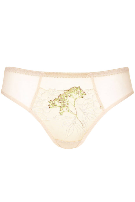 Sheer Mesh Embroidered Bikini Panty Gorteks Soleil