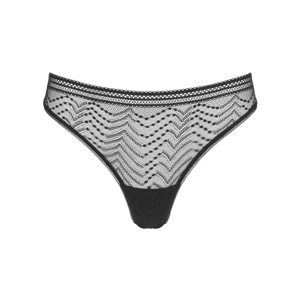 Huit - Eclatante Noir - Thong