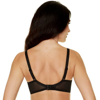 Sheer Full Figure Bra Gorteks Fiore Black back