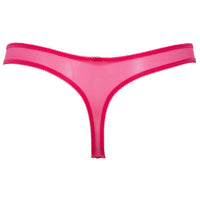 Gossard Glossies Lace Hot Pink Sheer Mesh Thong Panty