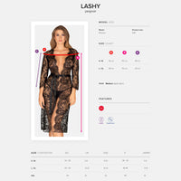 Sexy Sheer Eyelash Peniuar Obsessive Lashy