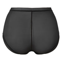 Gossard Glossies Black Sheer High Waist Short Panty