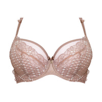Soft Lace Full Figure Bra Taupe Lingerie