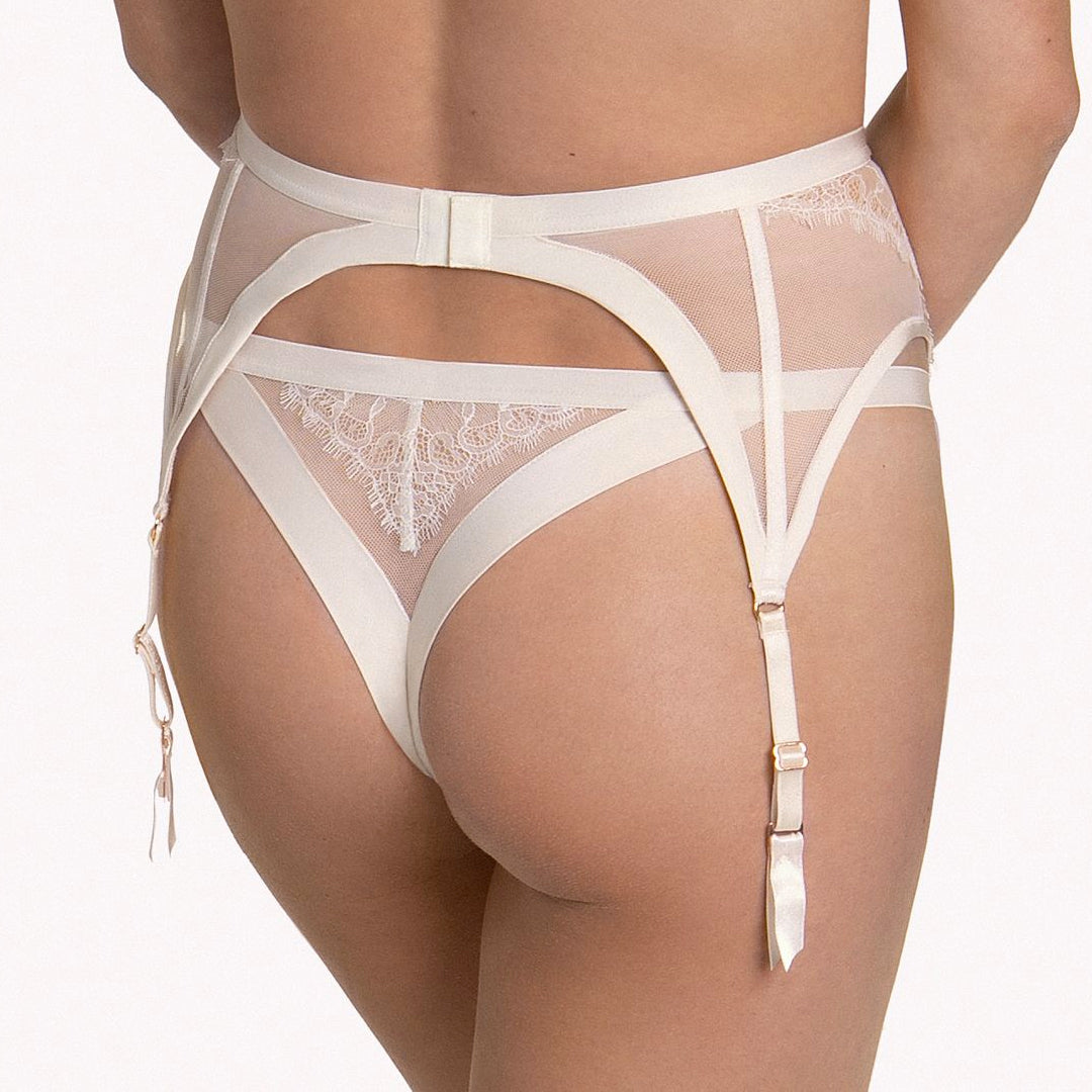Sexy Sheer Lace Garter Belt Lisca Rose