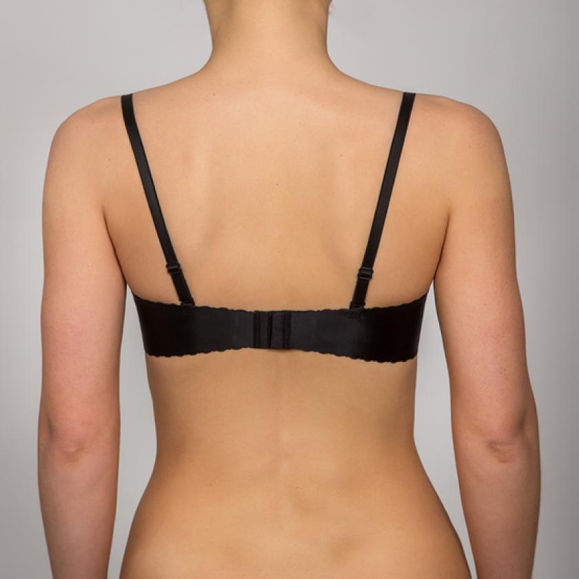 Rosme Invisible Strapless Molded Cup Balconette Bra