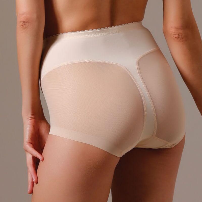 Lavinia Semi Sheer Tummy Control Panties Beige