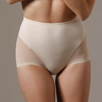 Lavinia Semi Sheer Tummy Control Panties Beige