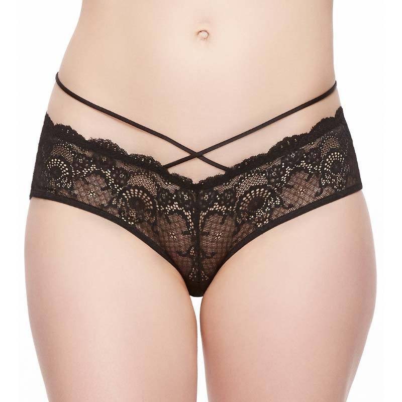 Strappy Lace Cheeky Panty Fleurt Velvet Crush