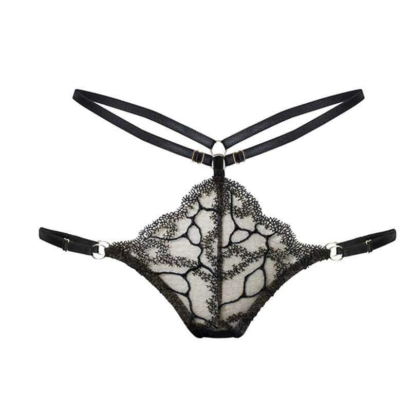 Caprice Spectra Sheer Lace Strappy Panty