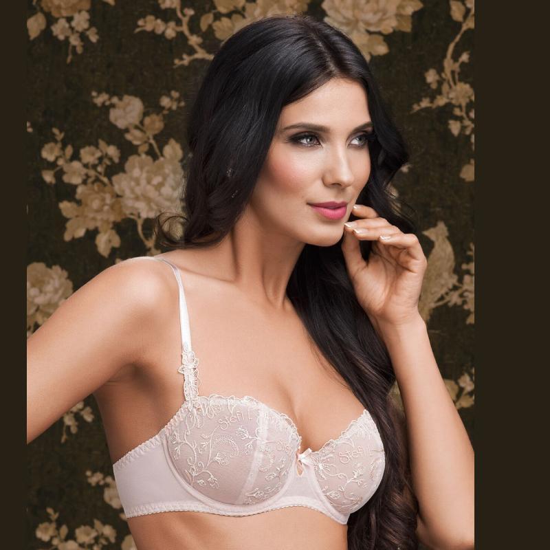 Sheer Balcony Bra Stefi L Apricot