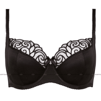 Gorteks Onyx Sheer Embroidery Plus Size Bra