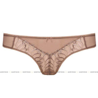 Sheer Floral Embroidery Thong Panty Gorteks Dakota