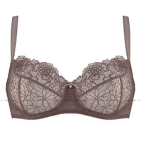 Gorteks Pamela Mocha Sheer Mesh Balconette Bra