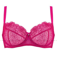 Gorteks Pamela Pink Sheer Mesh Balconette Bra