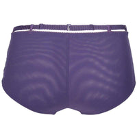 Sheer Lace Boyshort Panty Axami Miami Vibe Purple