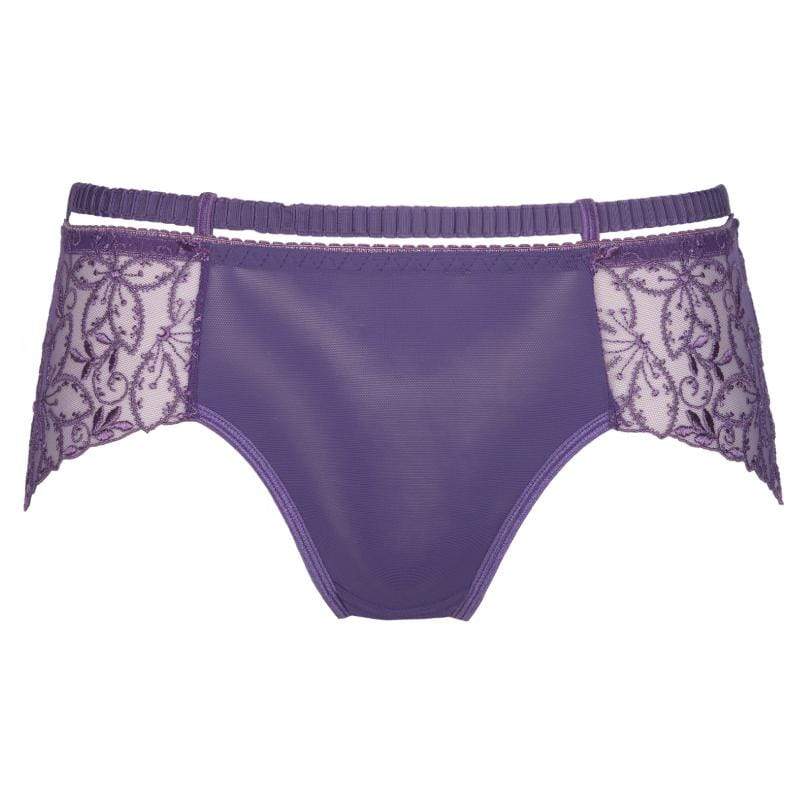 Sheer Lace Boyshort Panty Axami Miami Vibe Purple