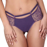 Sheer Lace Boyshort Panty Axami Miami Vibe Purple