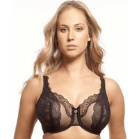 Sheer Lace Full Figure Bra Lunaire Ashley