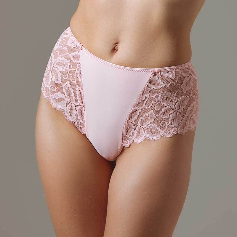 Lavinia Lingerie Tanga Panty Sheer Lace Tanga Panty Lavinia Lingerie Dare Me XS / PowdRose - Lavinia Lingerie